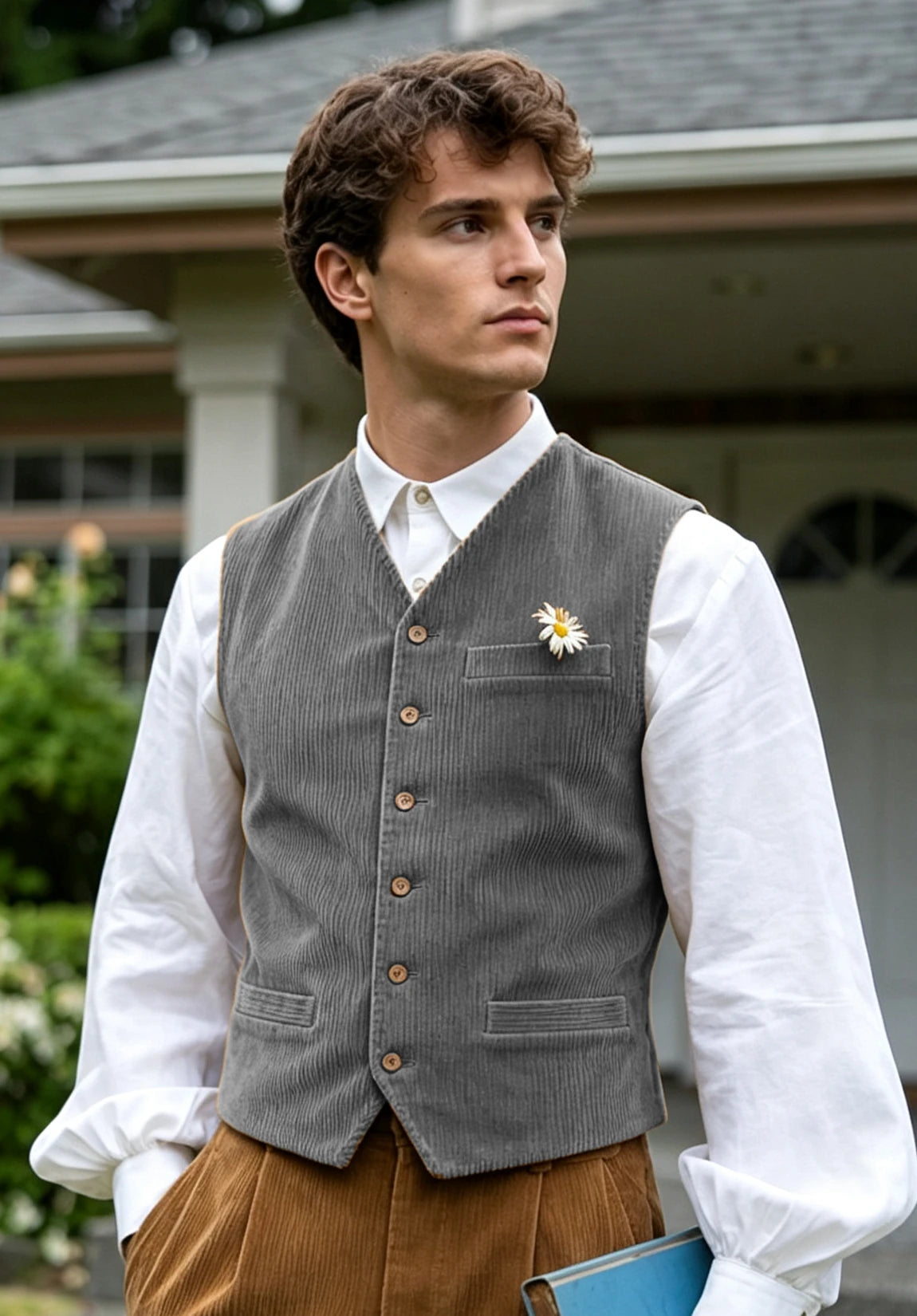 Men's grey vest