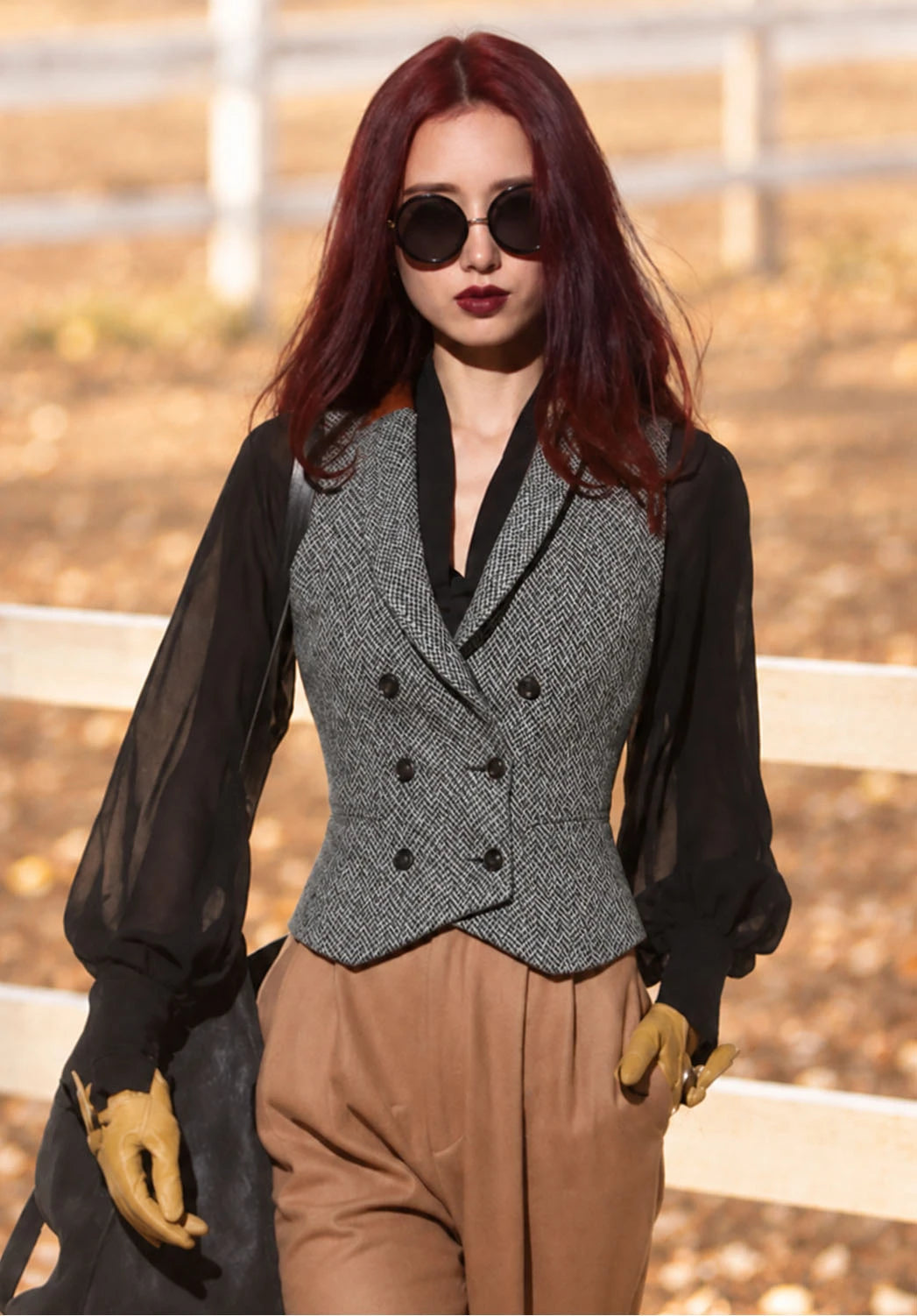 Women Tweeed Vest