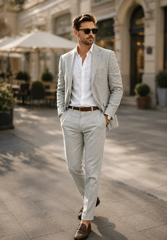 Men Linen Suit