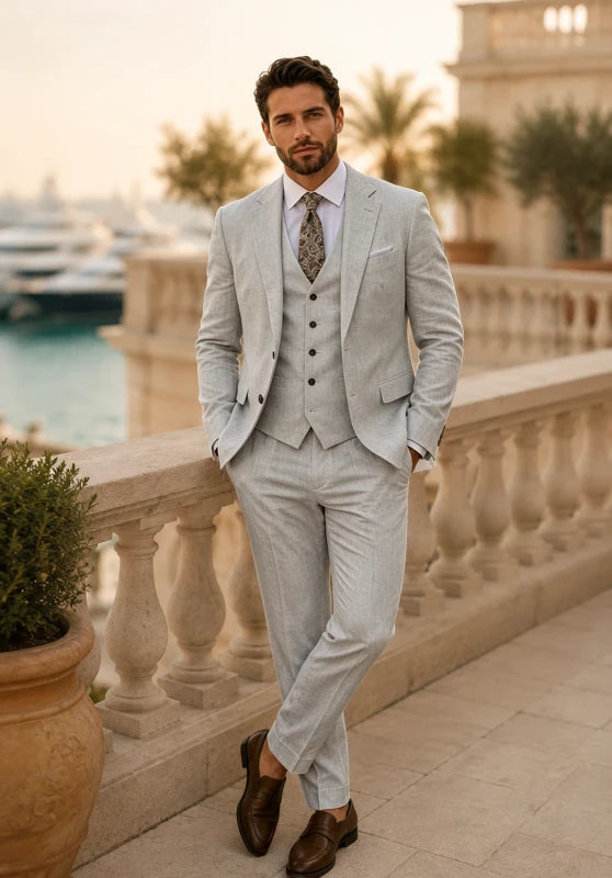 Men Linen Suit