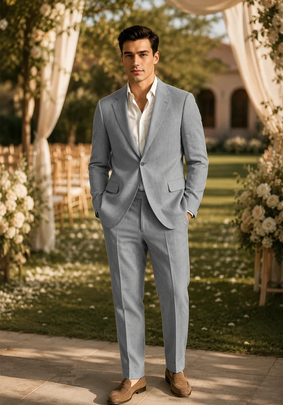 Men Linen Suit