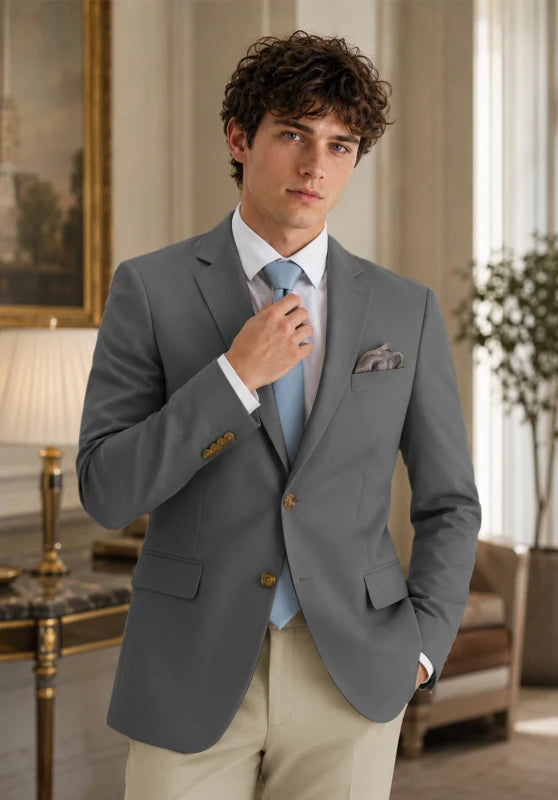 Men's Grey  Blazer Jacket