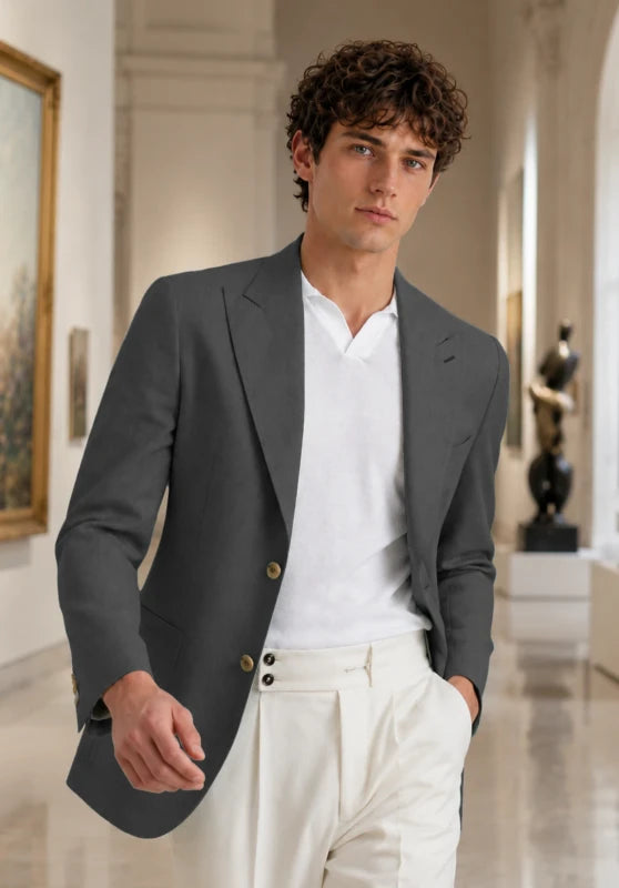 Men's Grey  Blazer Jacket