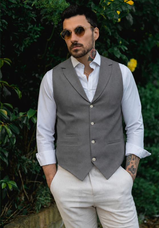 Men's Linen Vest
