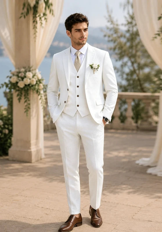 Men Linen Suit