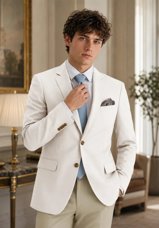 Men's Ivory  Blazer Jacket