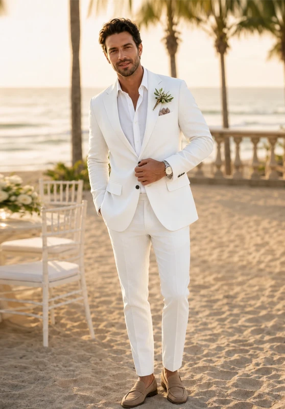 Men Linen Suit