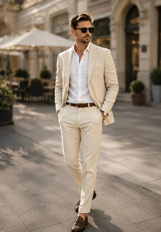Men Linen Suit