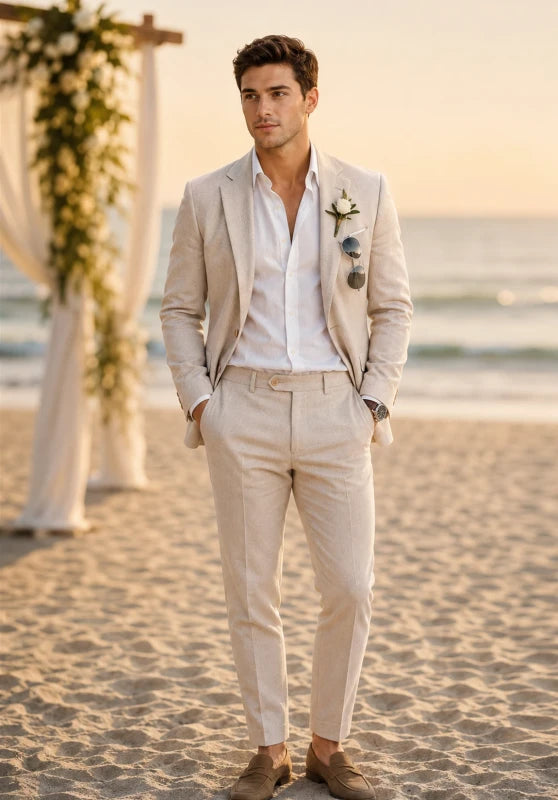 Men Linen Suit