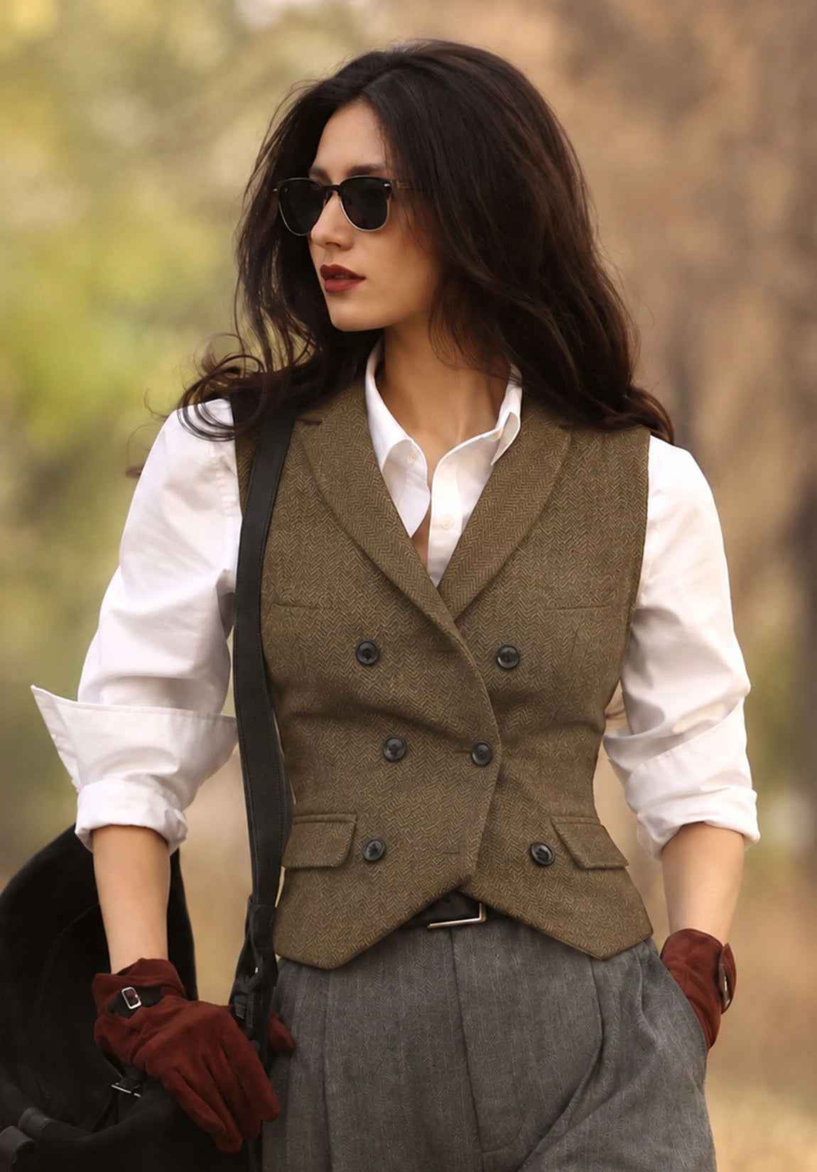 Women Tweeed Vest