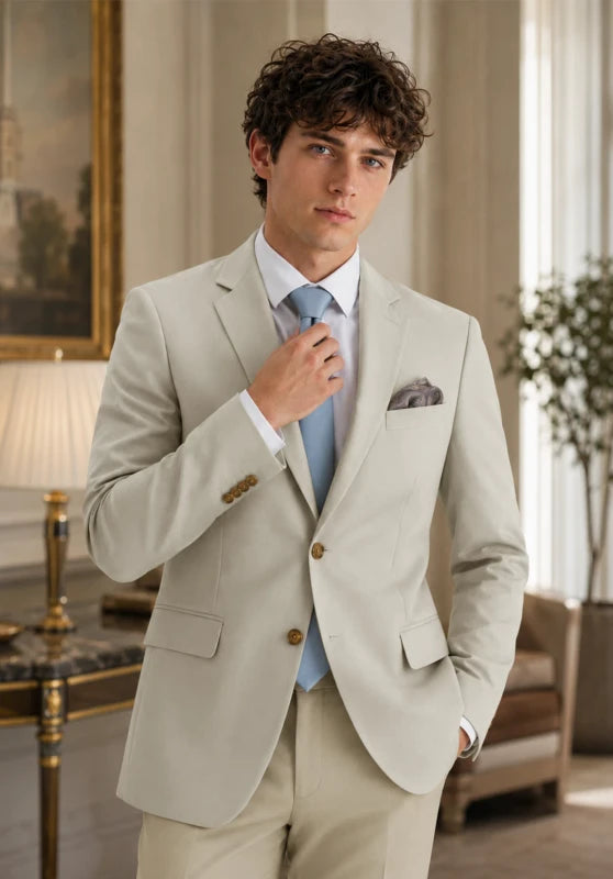 Men's Khaki  Blazer Jacket