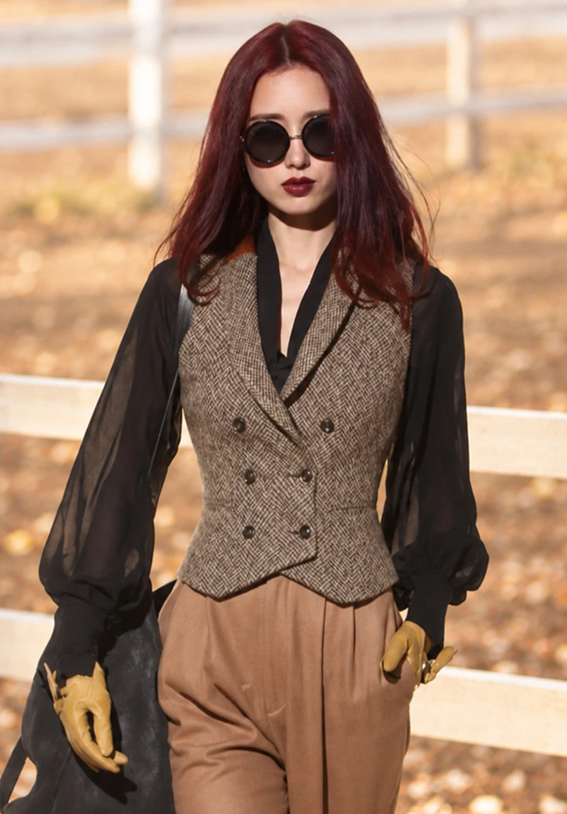 Women Tweeed Vest