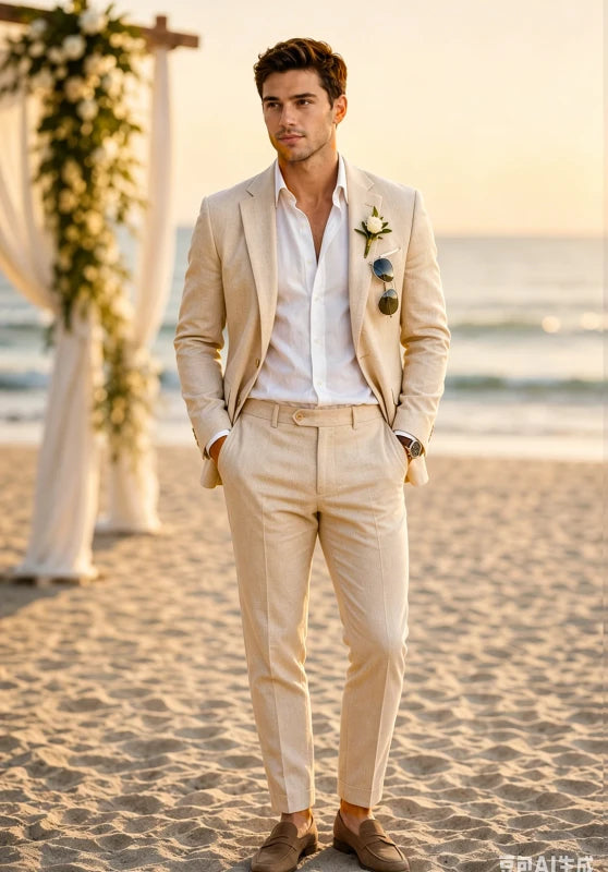 Men Linen Suit