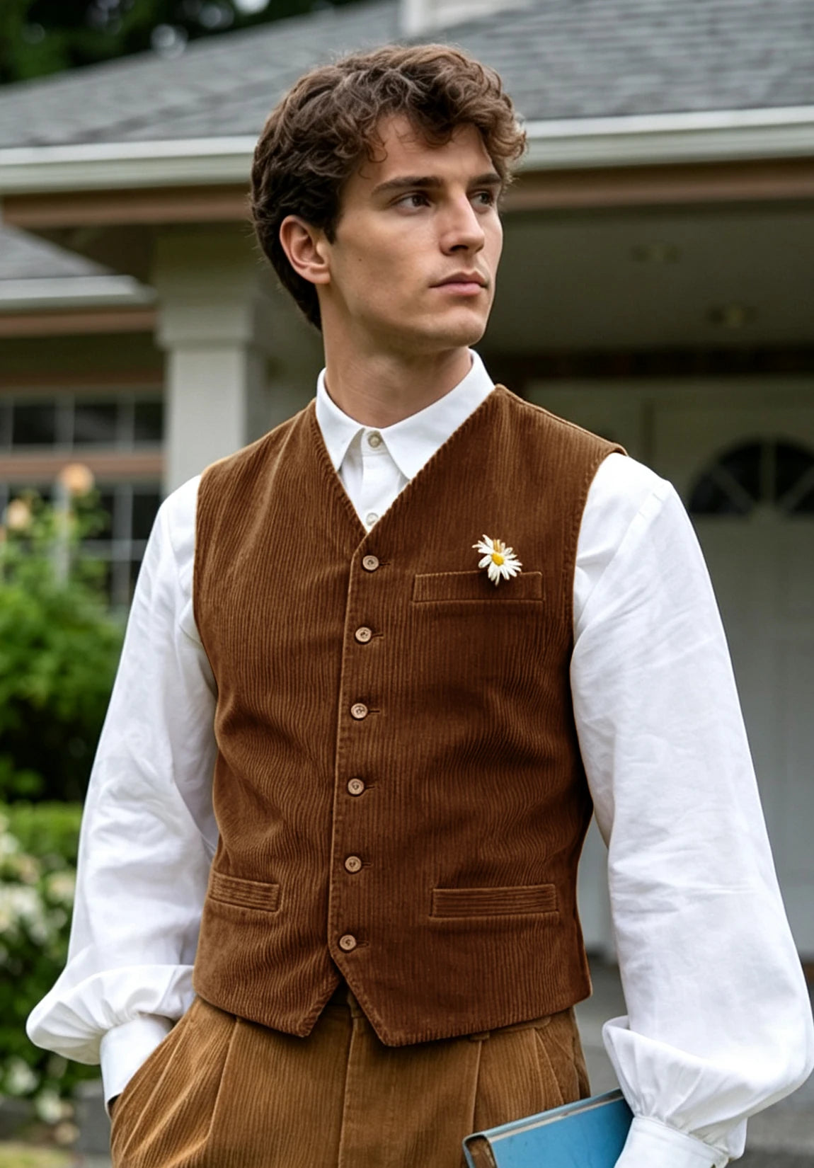Men's khaki vest