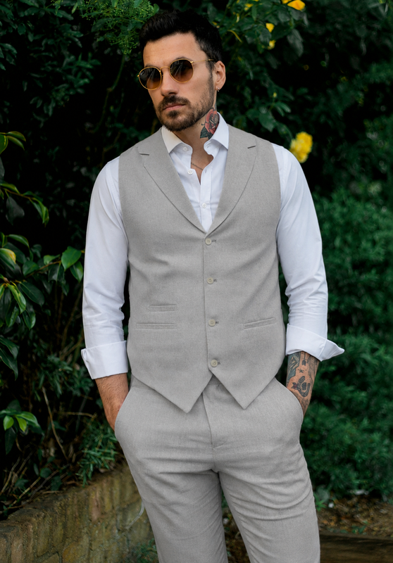 Men's Linen Vest