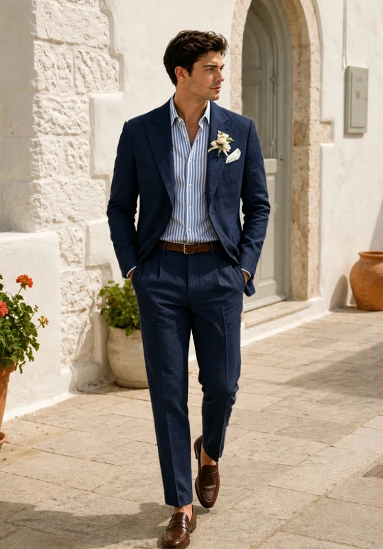 Men Linen Suit