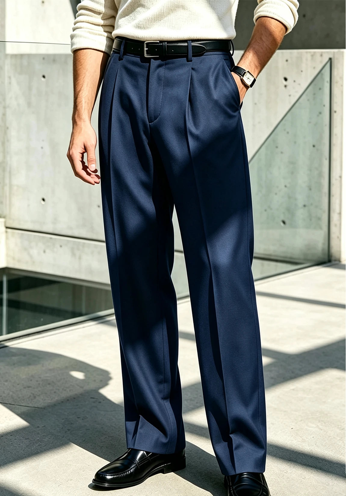 Men's navy pants