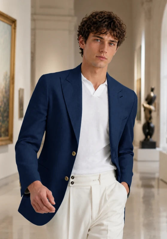 Men's Navy  Blazer Jacket