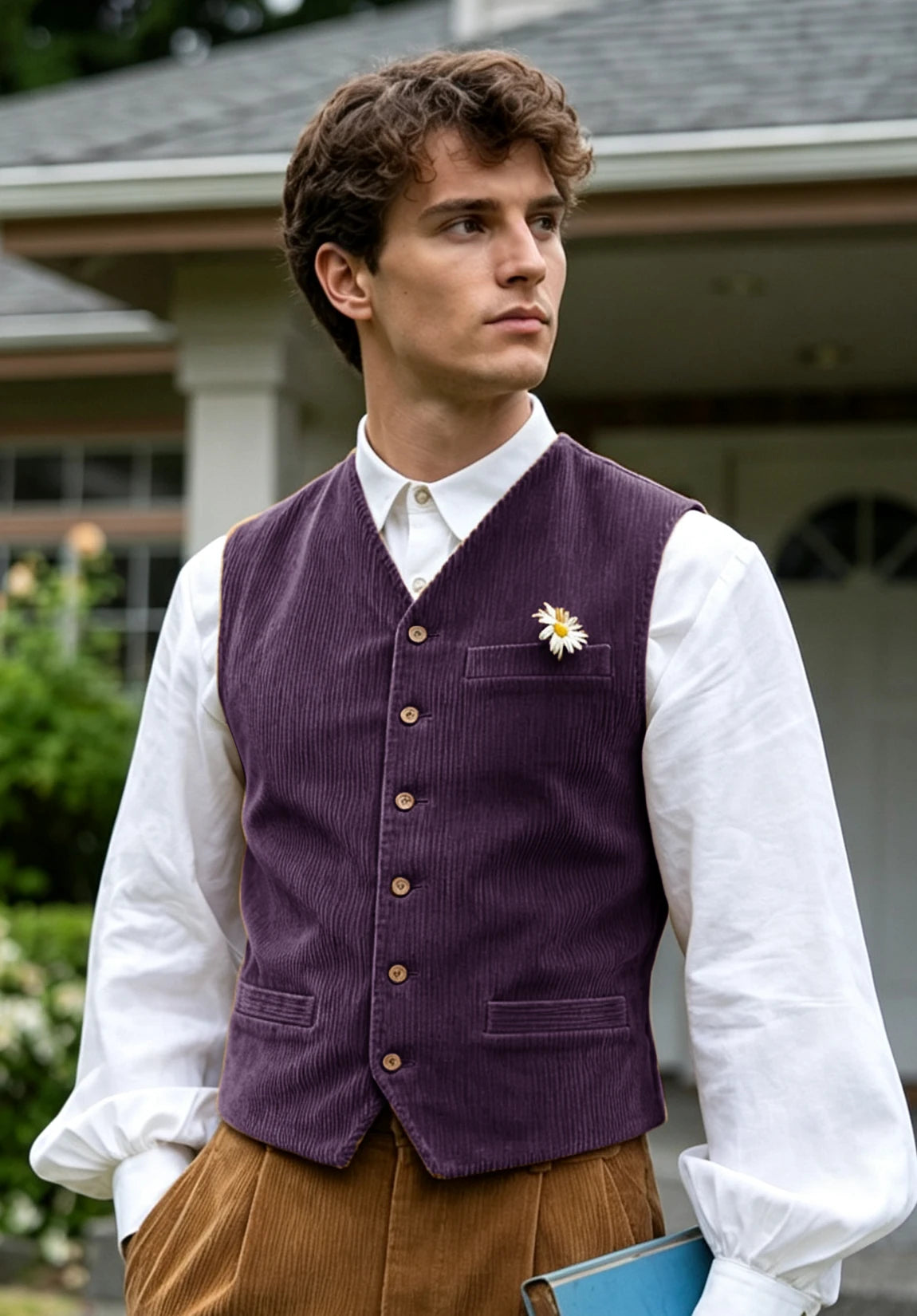 Men's purple vest