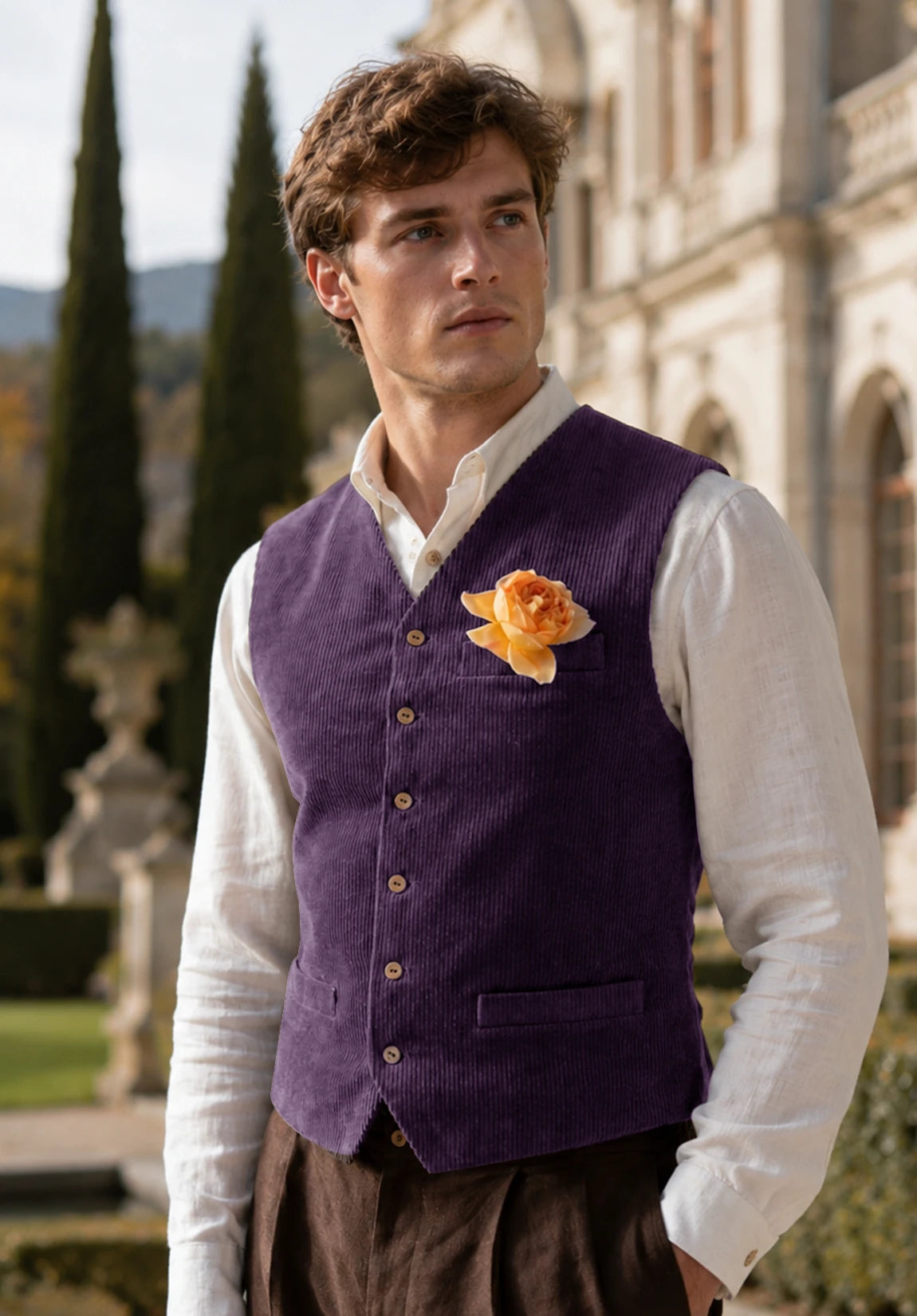 Men's purple vest