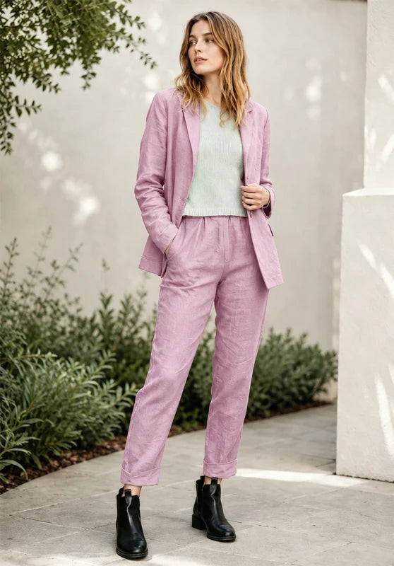 Women 2 Piece Linen Sets