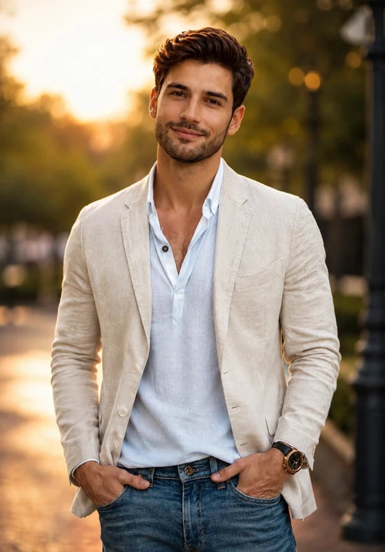  men linen jacket 