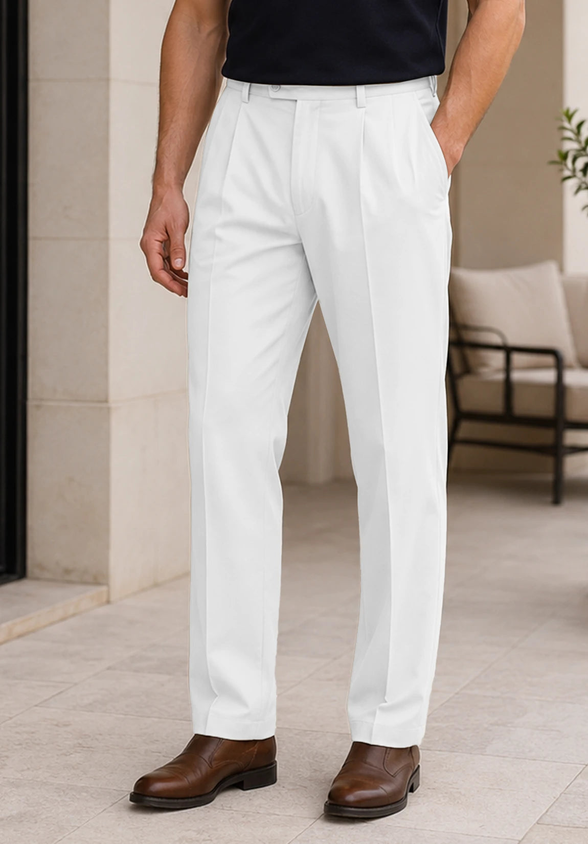Men's white pants