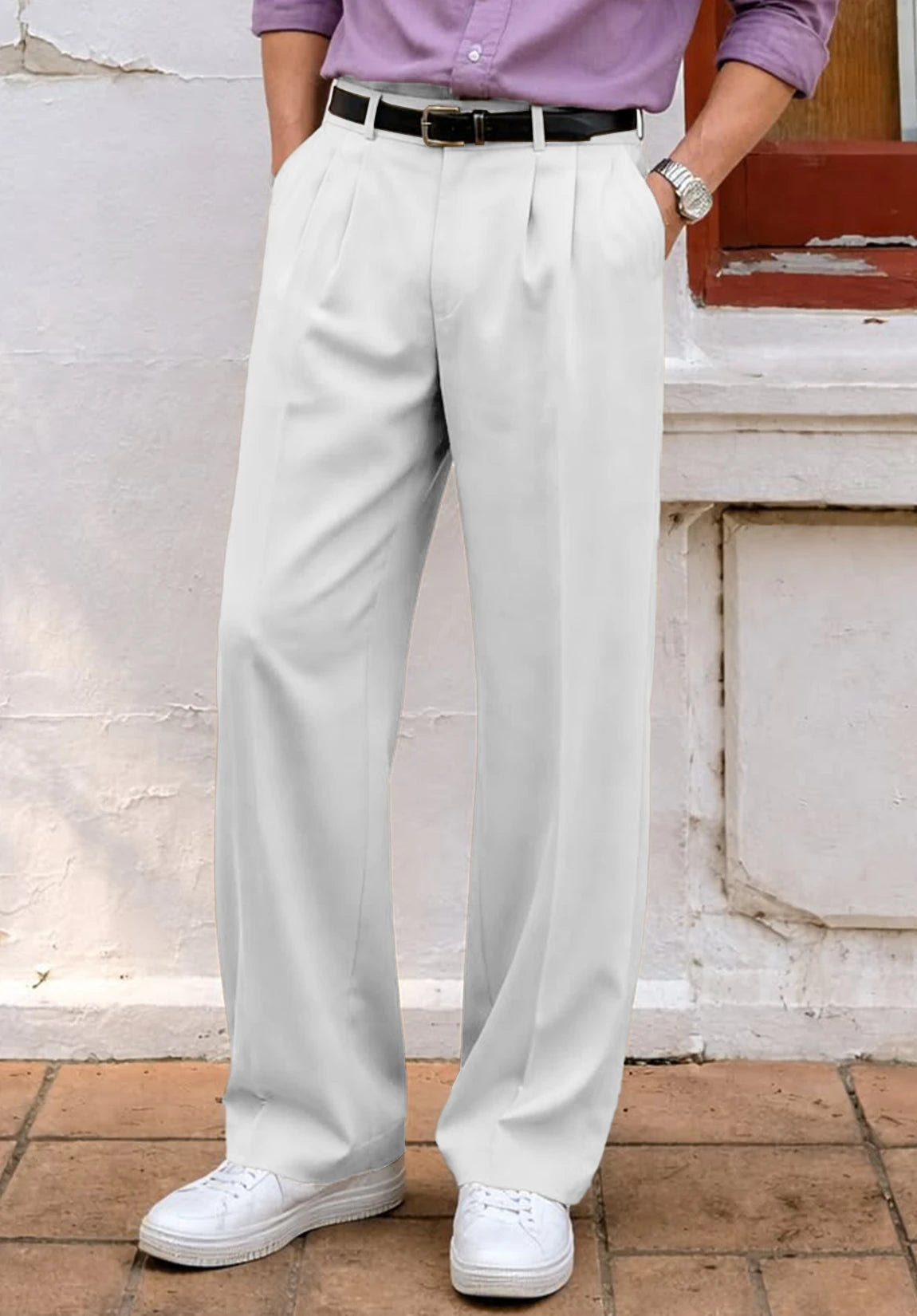 Men's white pants