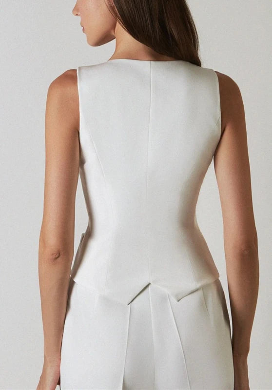 Women's white vest