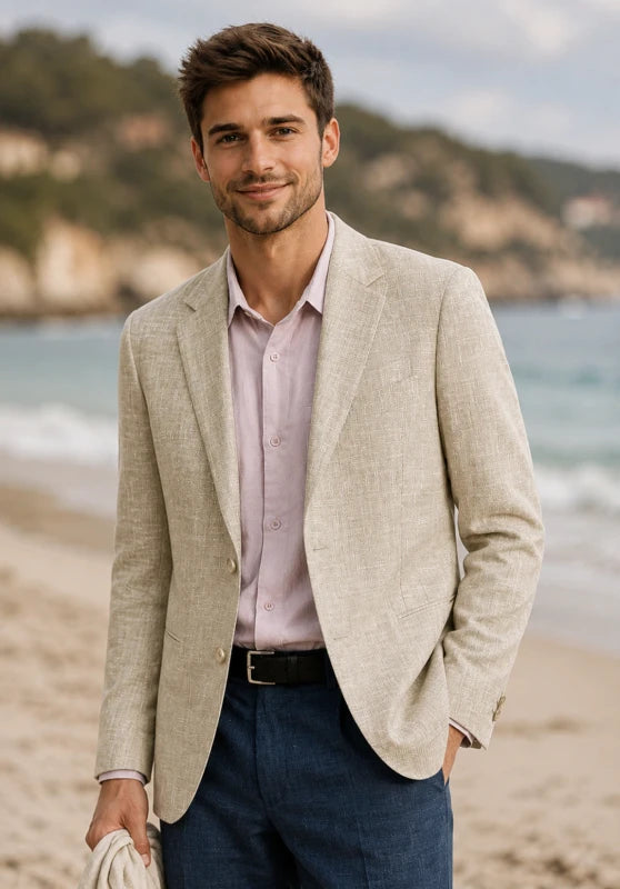 men's linen blazer