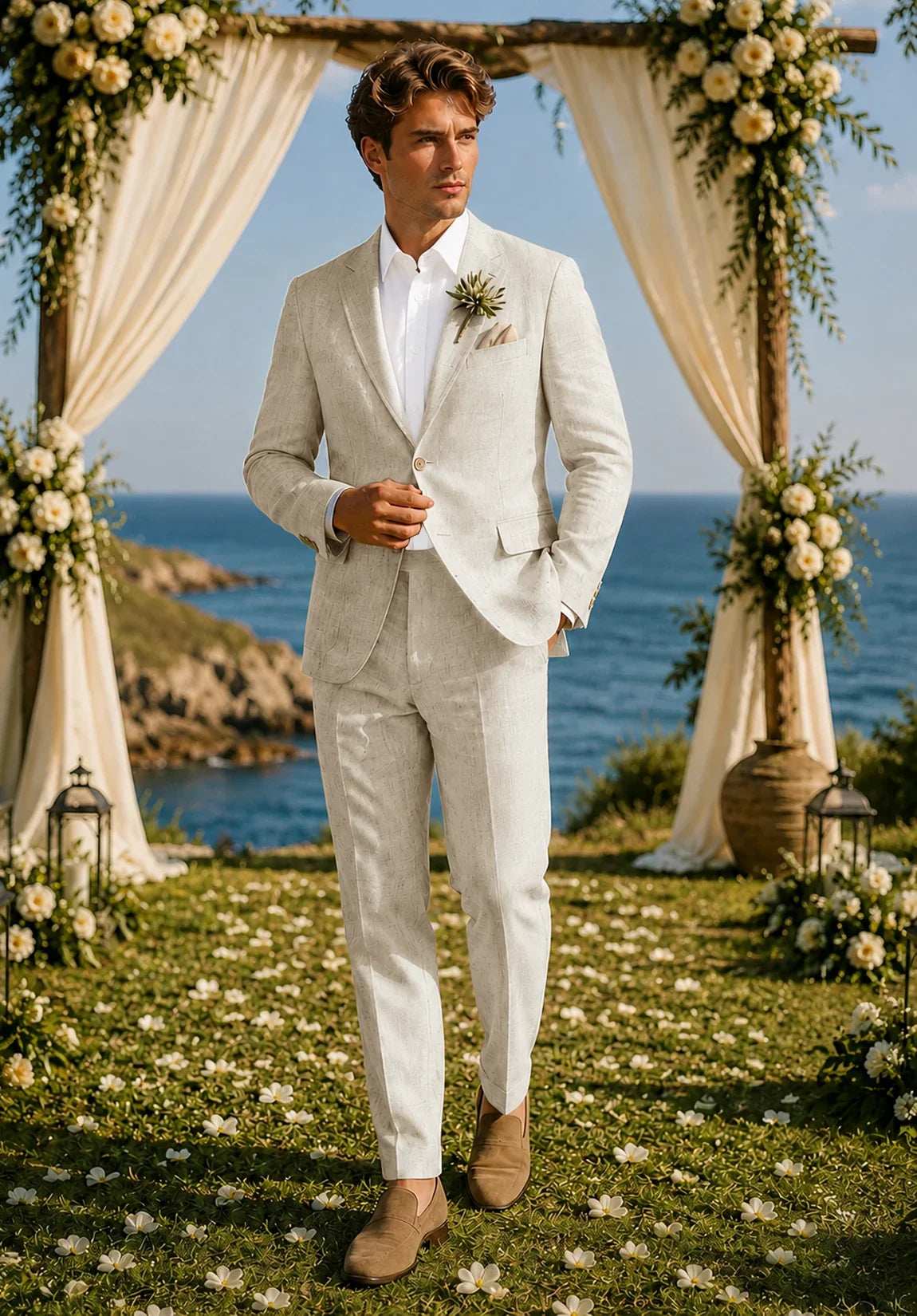 Men beige Suit