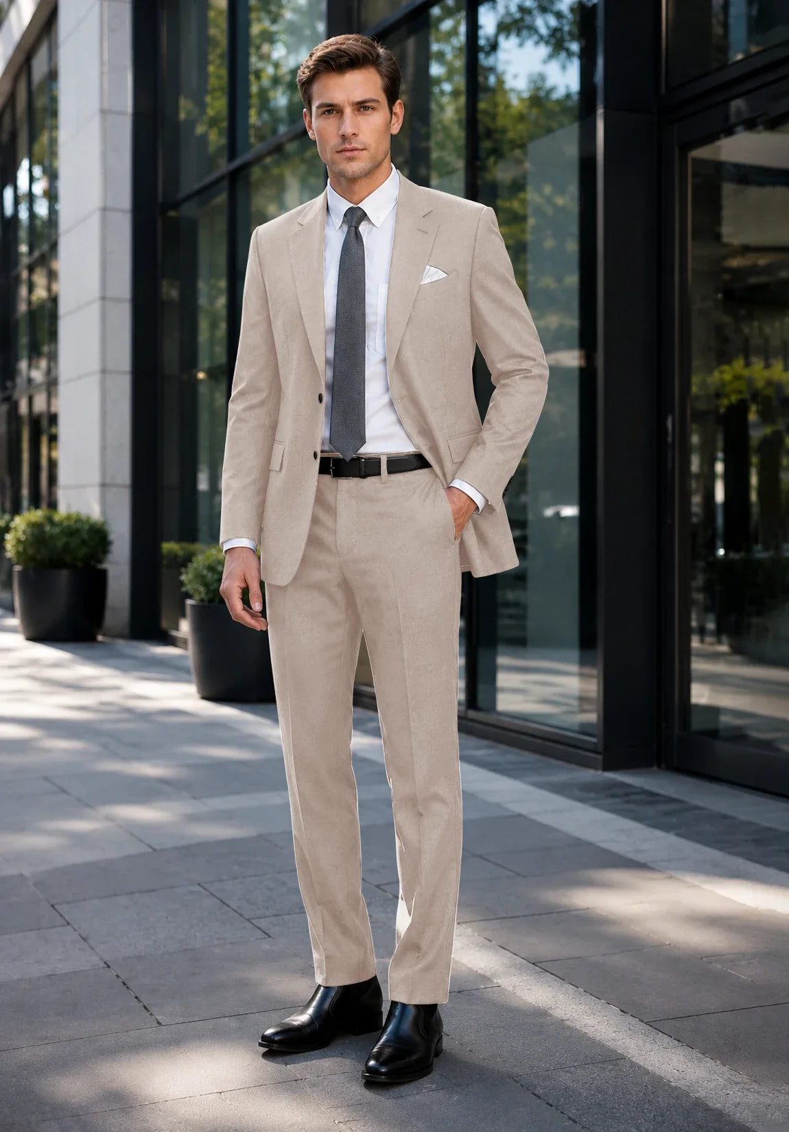 Men beige Suit