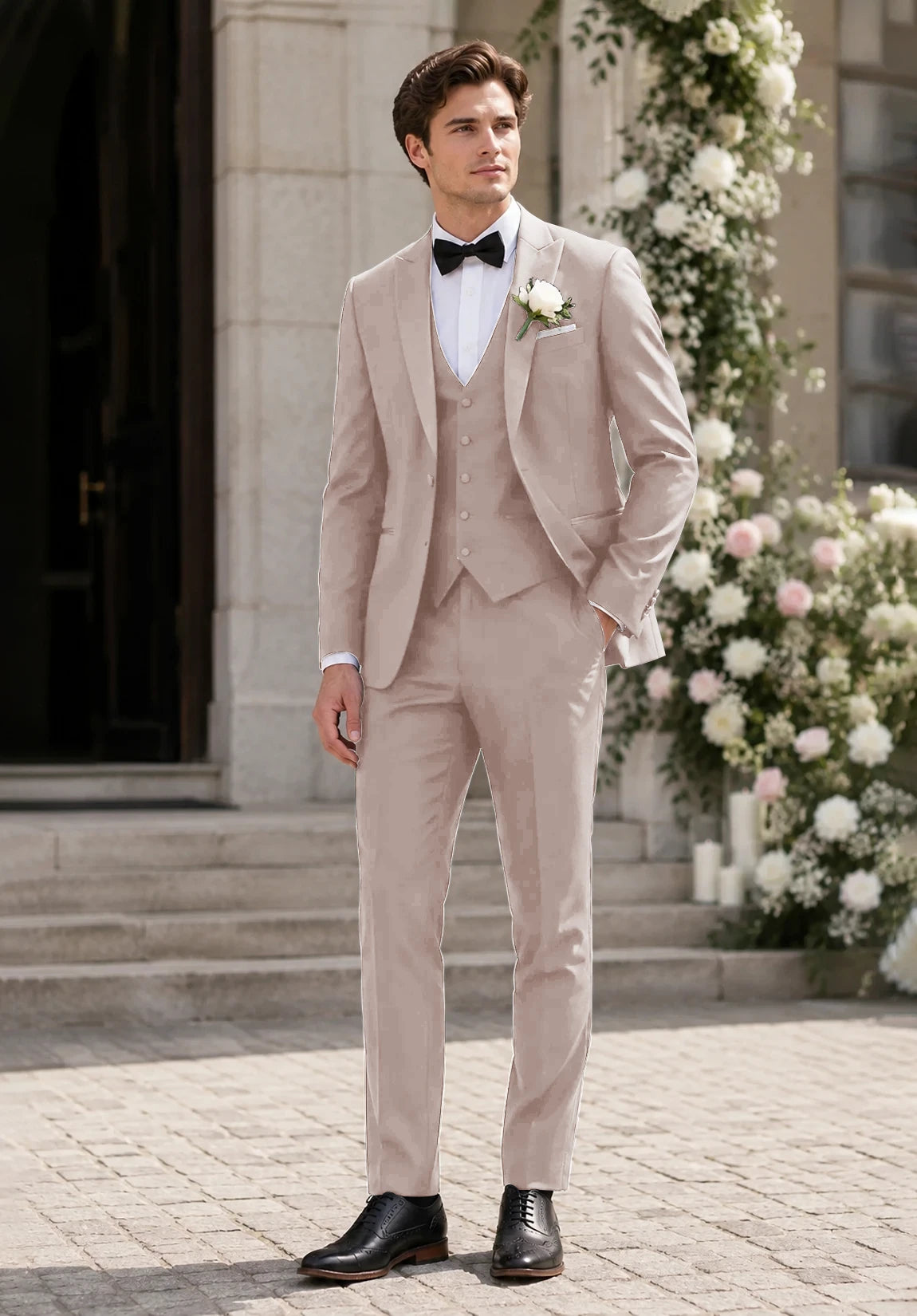 Men's beige Suit