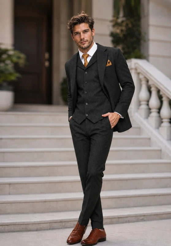 mens tweed suit