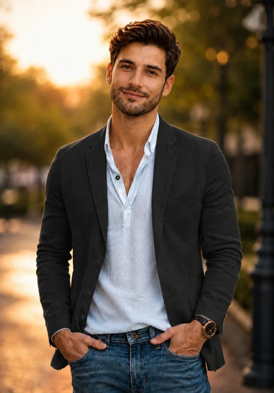  men linen jacket 