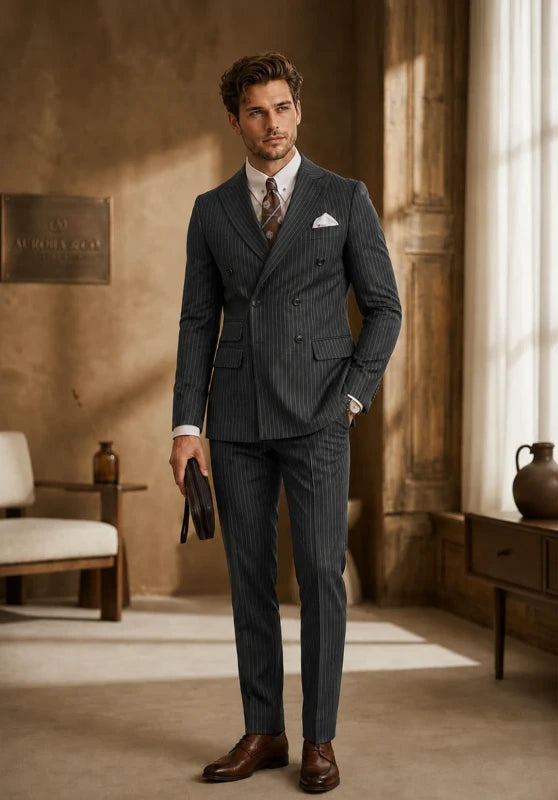 mens stripe suit