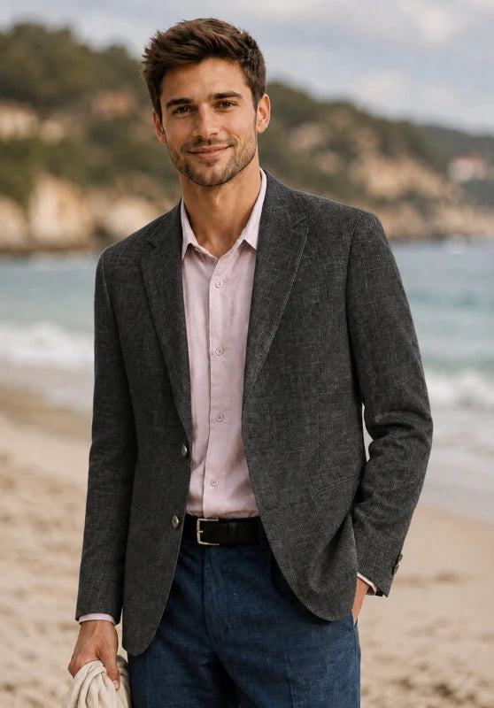  men's linen blazer 