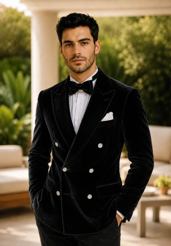 Men's velvet jacket