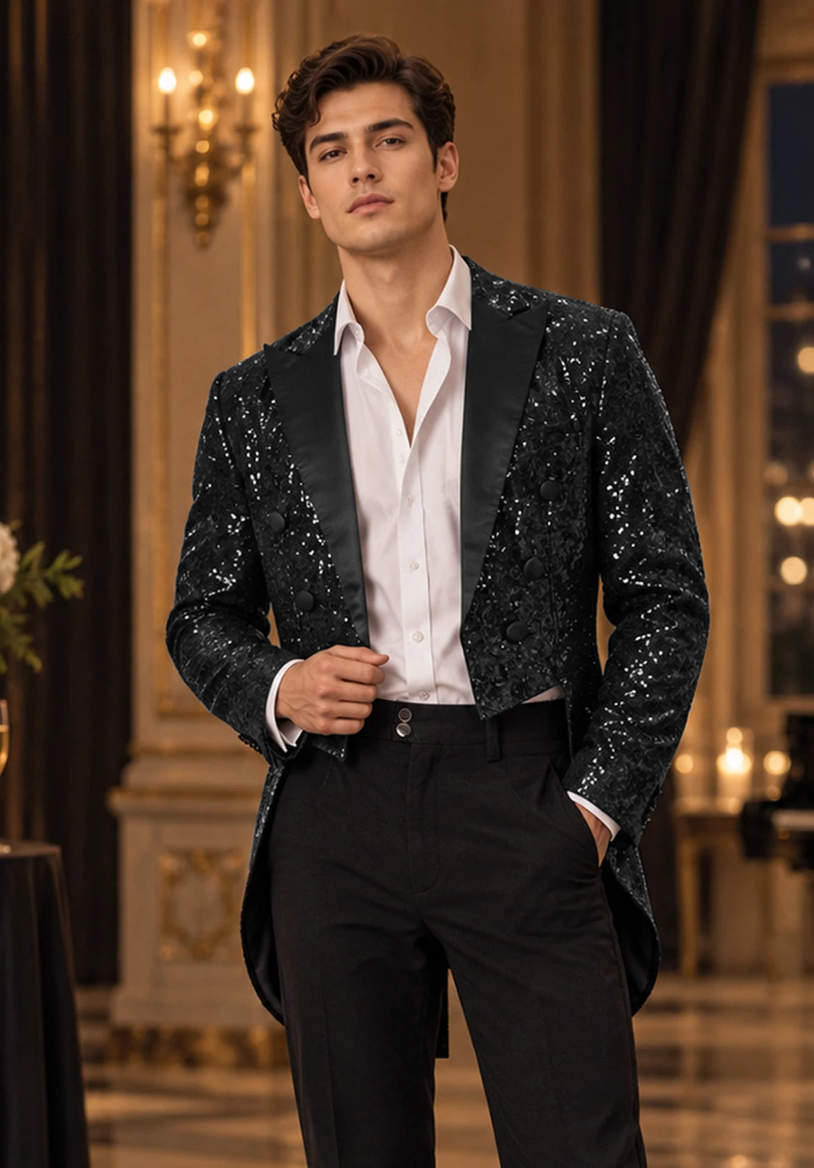 Men's black jacket