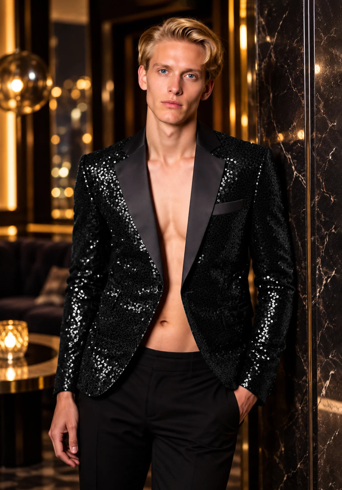 Men's black jacket