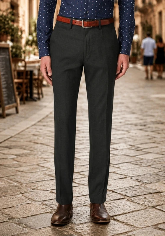 Men's black suit pants