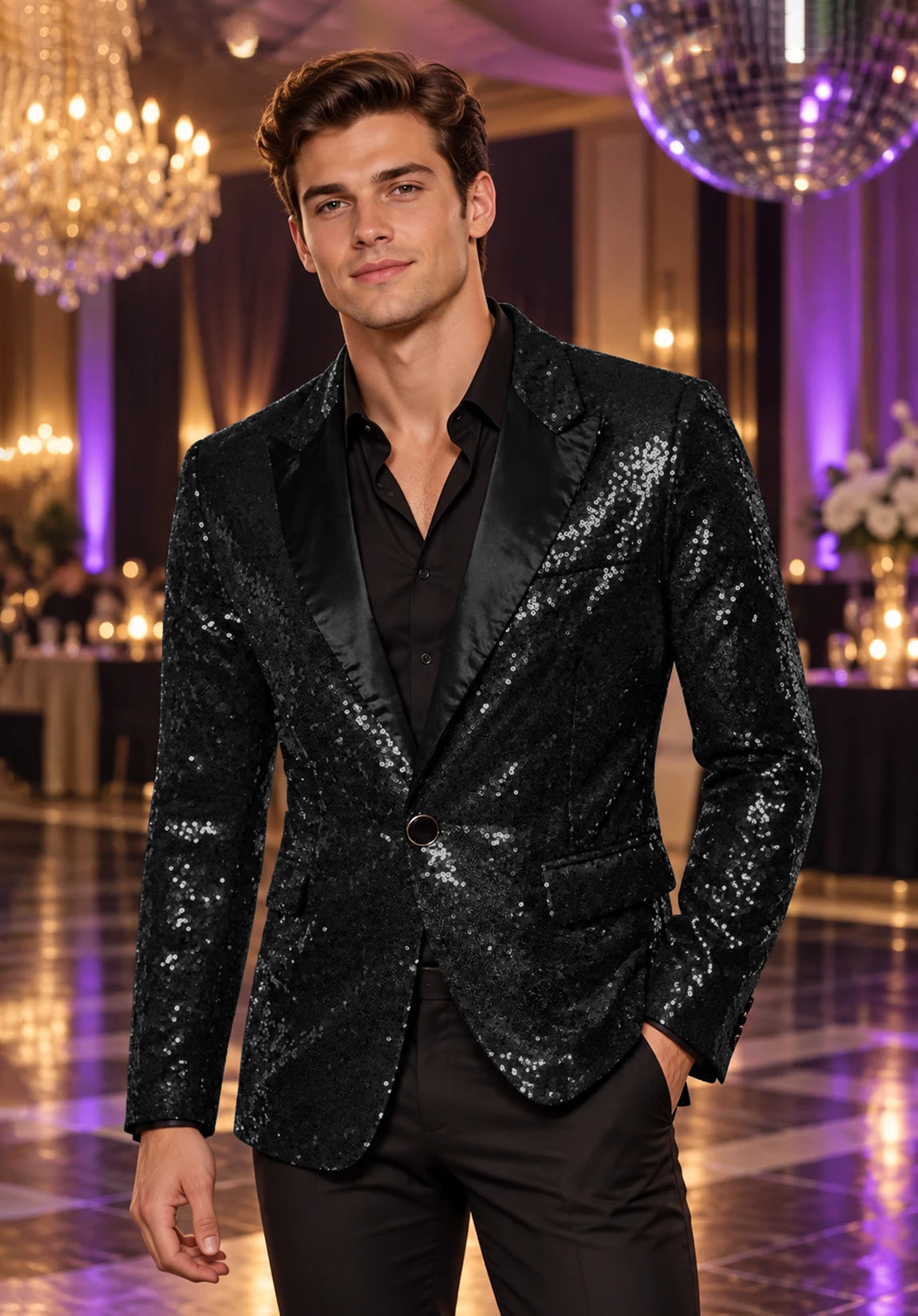 Men's black jacket