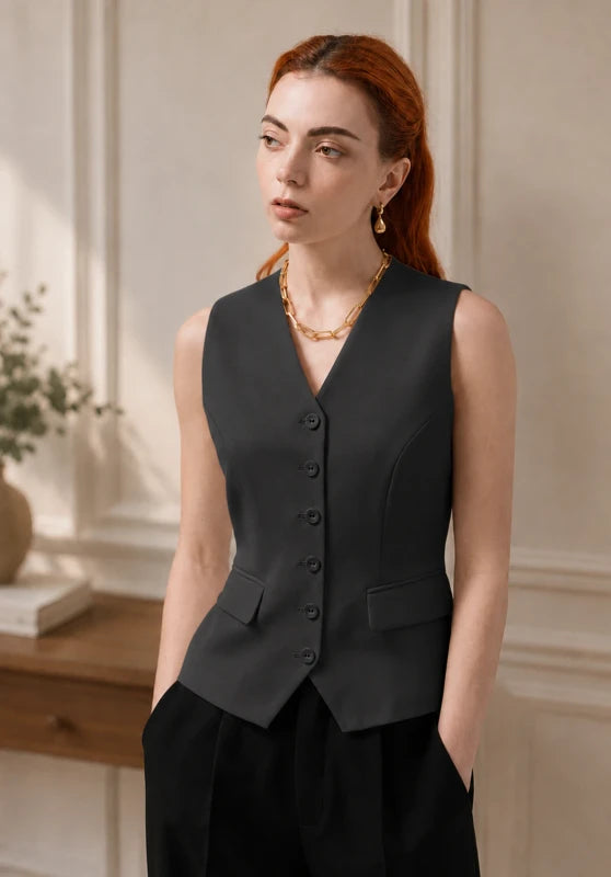 Women's black vest 
