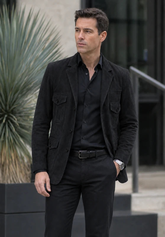 men suede jacket