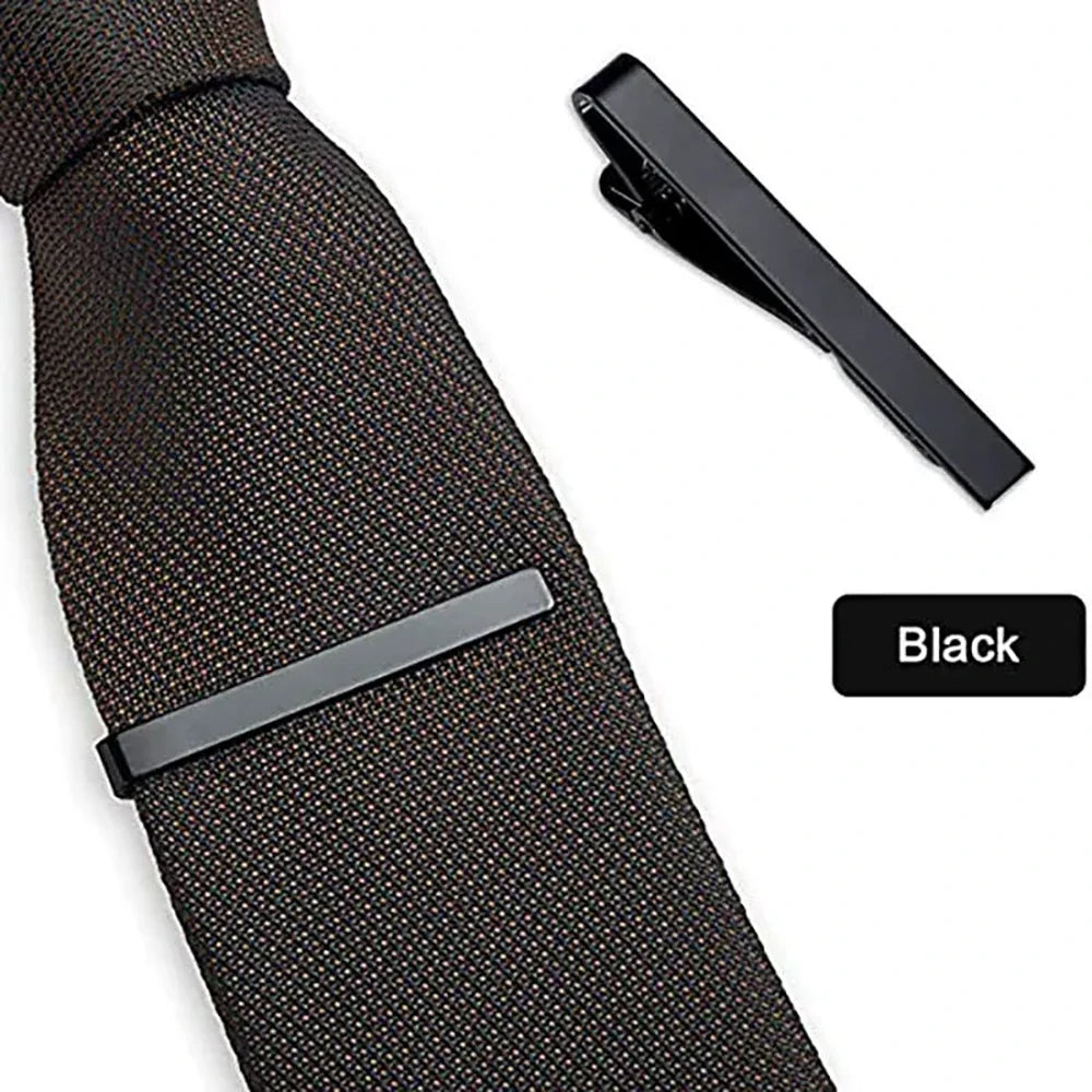 Men's Black Classic Tie Clip
