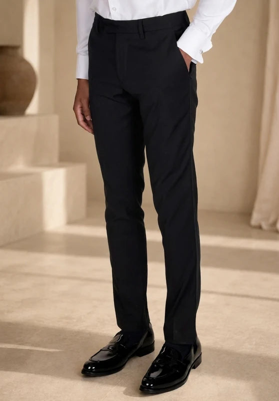 Men's black suit pants