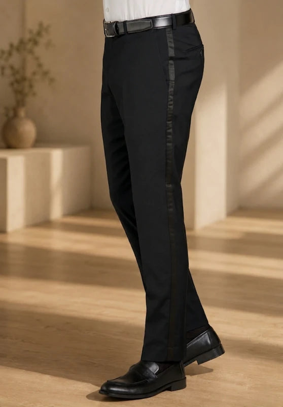 Men's black suit pants
