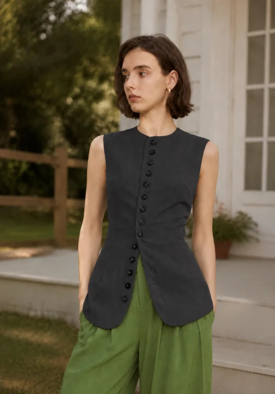 Women's black vest 