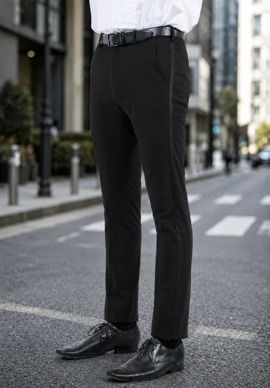 Men's black suit pants