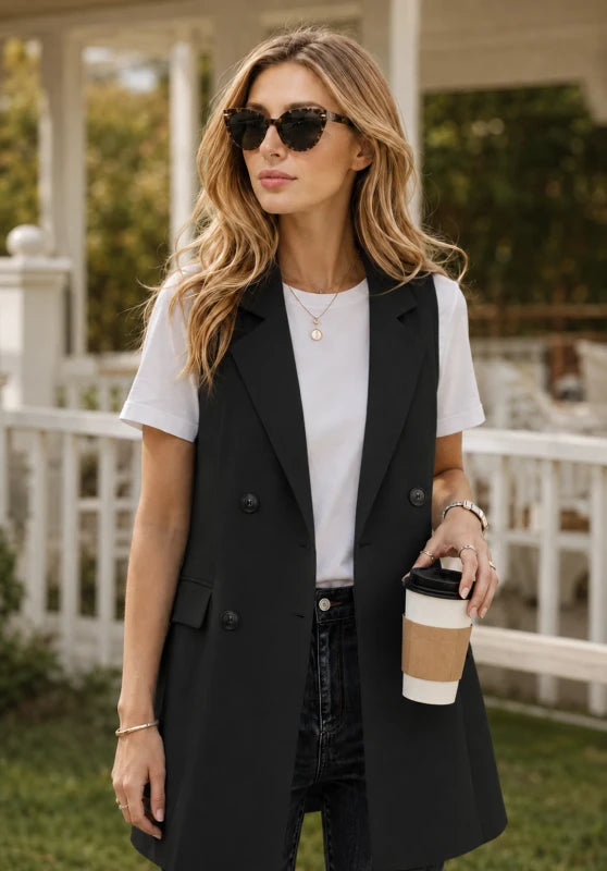 Women's black vest 